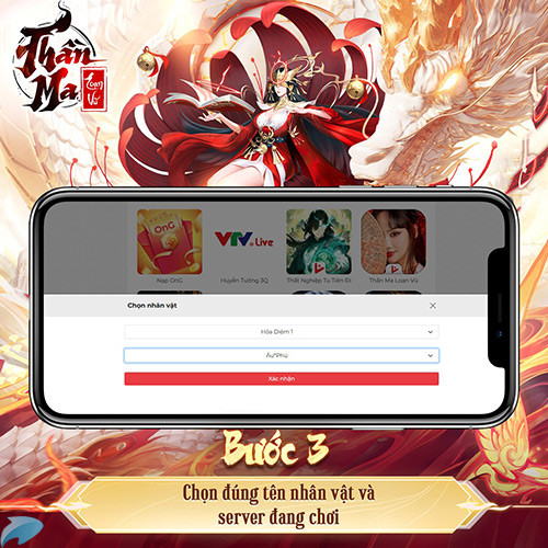 Hướng dẫn nạp thẻ Thần Ma Loạn Vũ 3