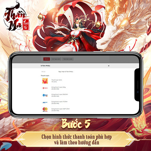 Hướng dẫn nạp thẻ Thần Ma Loạn Vũ 5