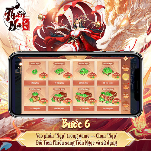 Hướng dẫn nạp thẻ Thần Ma Loạn Vũ 6