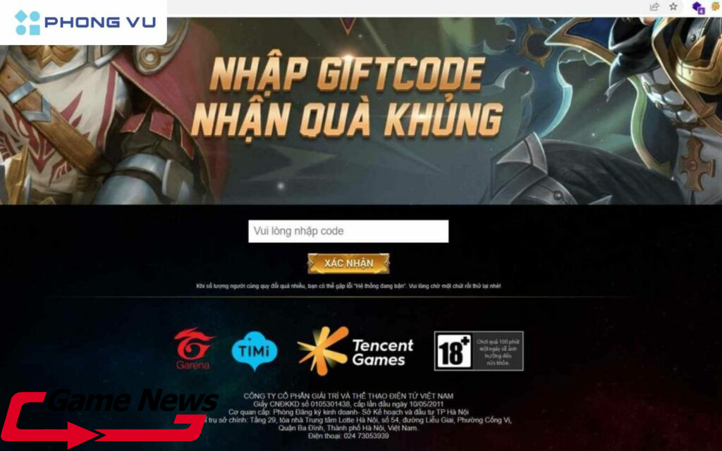 Tổng hợp code Liên Quân tháng 12 mới nhất: Tướng vĩnh viễn, skin SSS 3 Nhập code nhận quà miễn phí