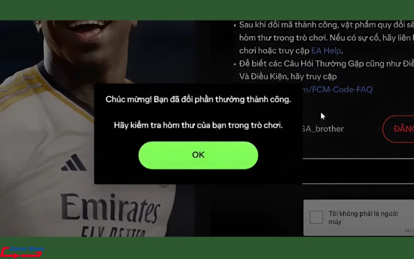 Tổng hợp code FC Mobile mới nhất 11/2025 nhận quà siêu khủng 6 Cách nhập code FC Mobile chi tiết mà bạn nên biết