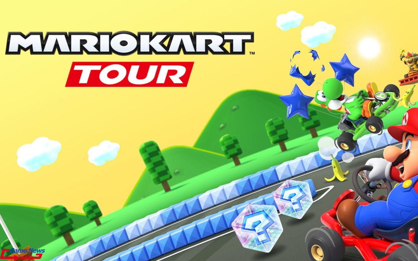Game 2 người Mario Kart Tour trên điện thoại cực hay